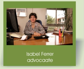 Isabel Ferrer. Advocate.